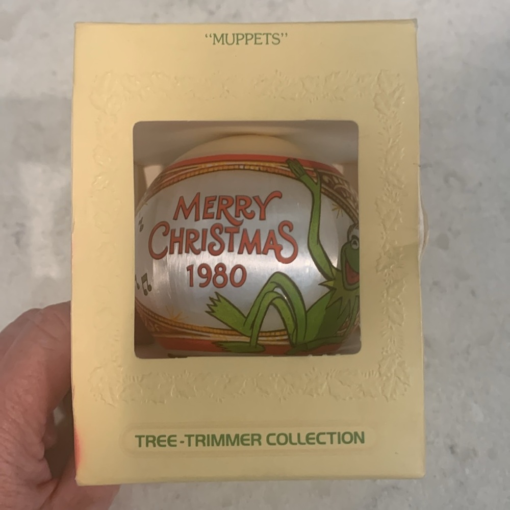 Vintage Muppet Ornament 1980-1983, Unbreakable Satin; 1 - Glass Muppet Ornament